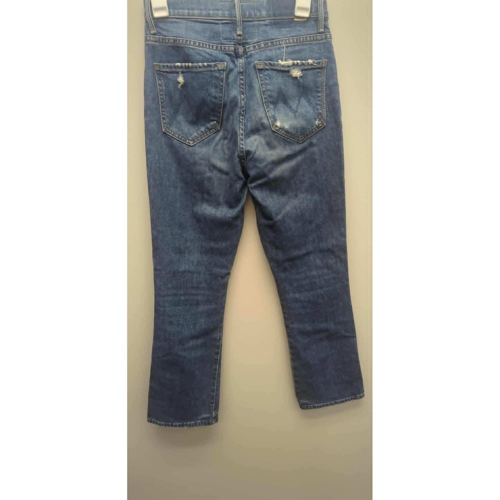 Mother Superior‎ Denim Jeans High Rise Distressed Cropped Blue Size 25 - Picture 5 of 5